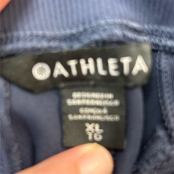 Athleta Women's Venice High Rise Jogger Sweatpants Dark Navy Blue Size XL - Picture 7 of 12